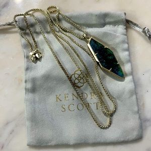 Kendra Scott Beatrice Necklace in Navy Illusion